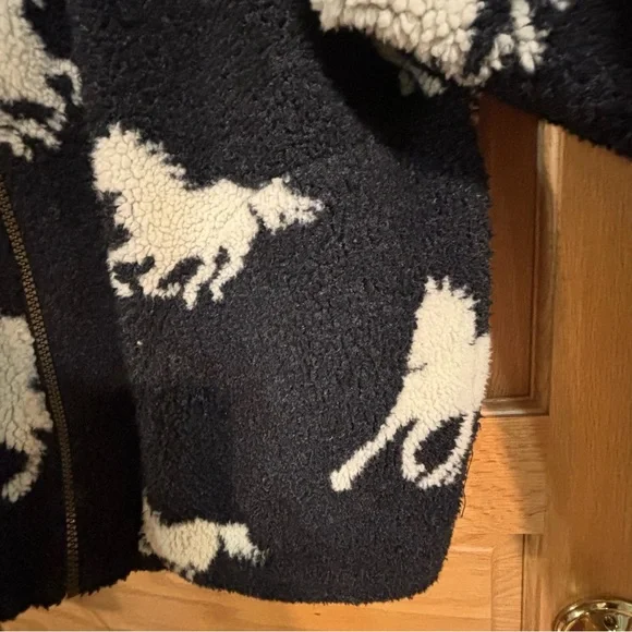 Vintage Outback trading company running horses graphic fleece jacket - Picture 4 of 6